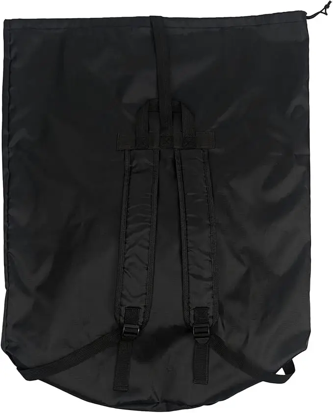 XL heavy-duty laundry backpack with drawstring closure. Ideal for college, travel, or organizing dirty clothes. 3