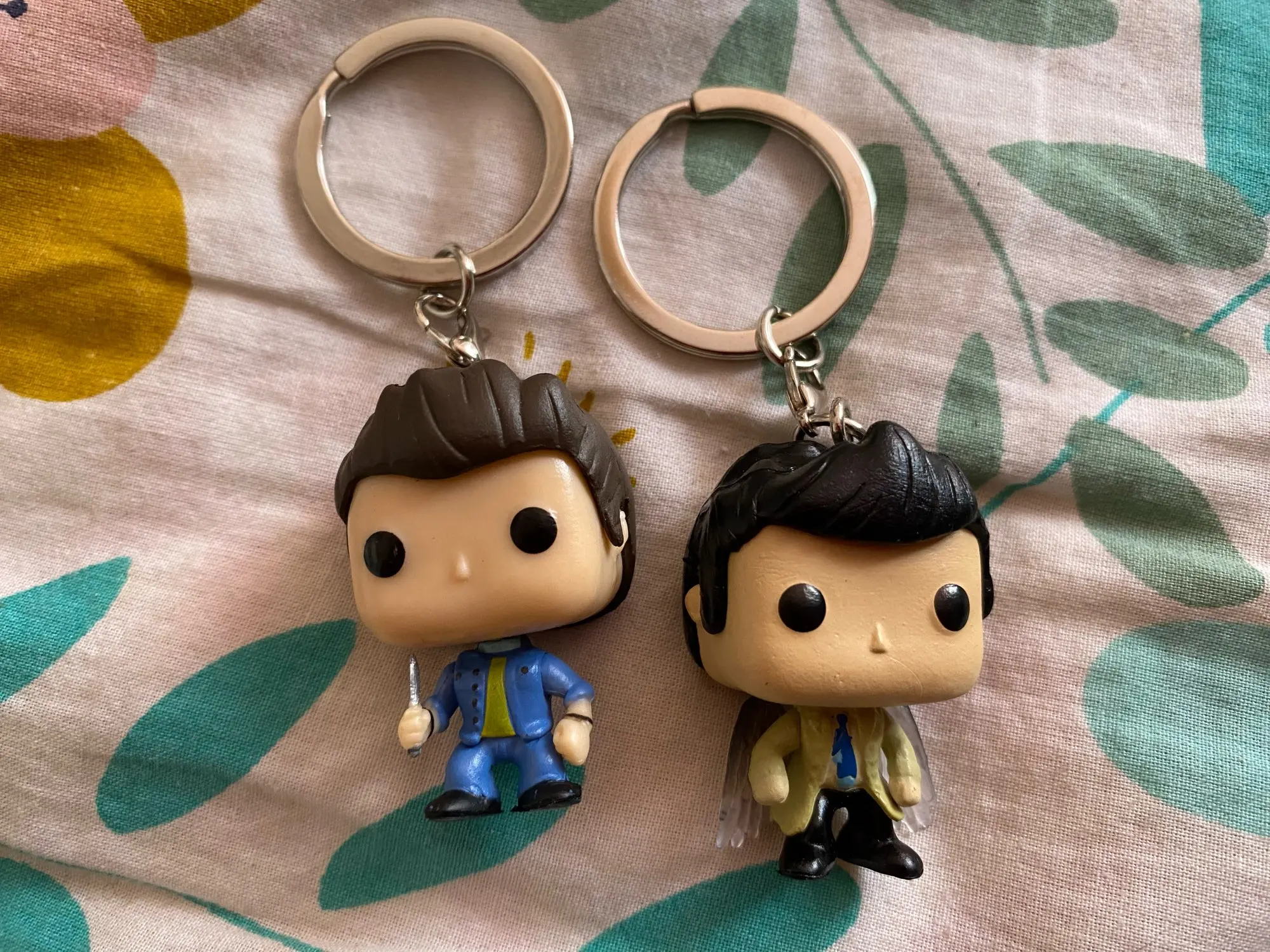 Funko POP Keychain Supernatural Castiel with Wings Dean Sam Vinyl