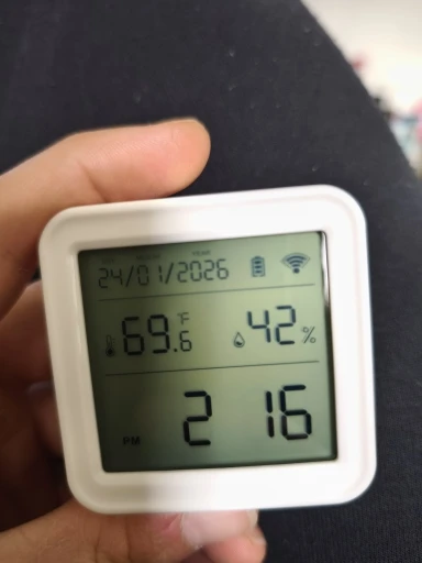 Tuya Temperature and Humidity Sensor WiFi with Backlight Supported Hygrometer Thermometer Work With Yandex Alexa photo review