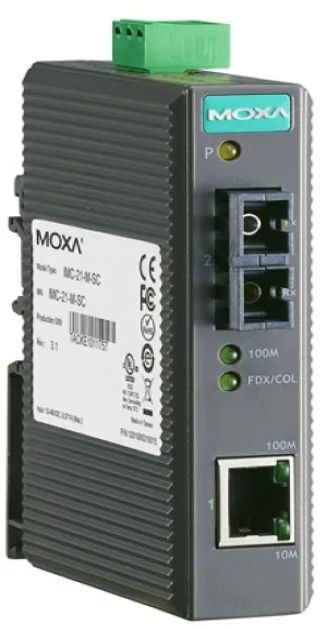 Промышленный конвертер Ethernet 10/100BaseTX в 100BaseFX (многомодовое ...