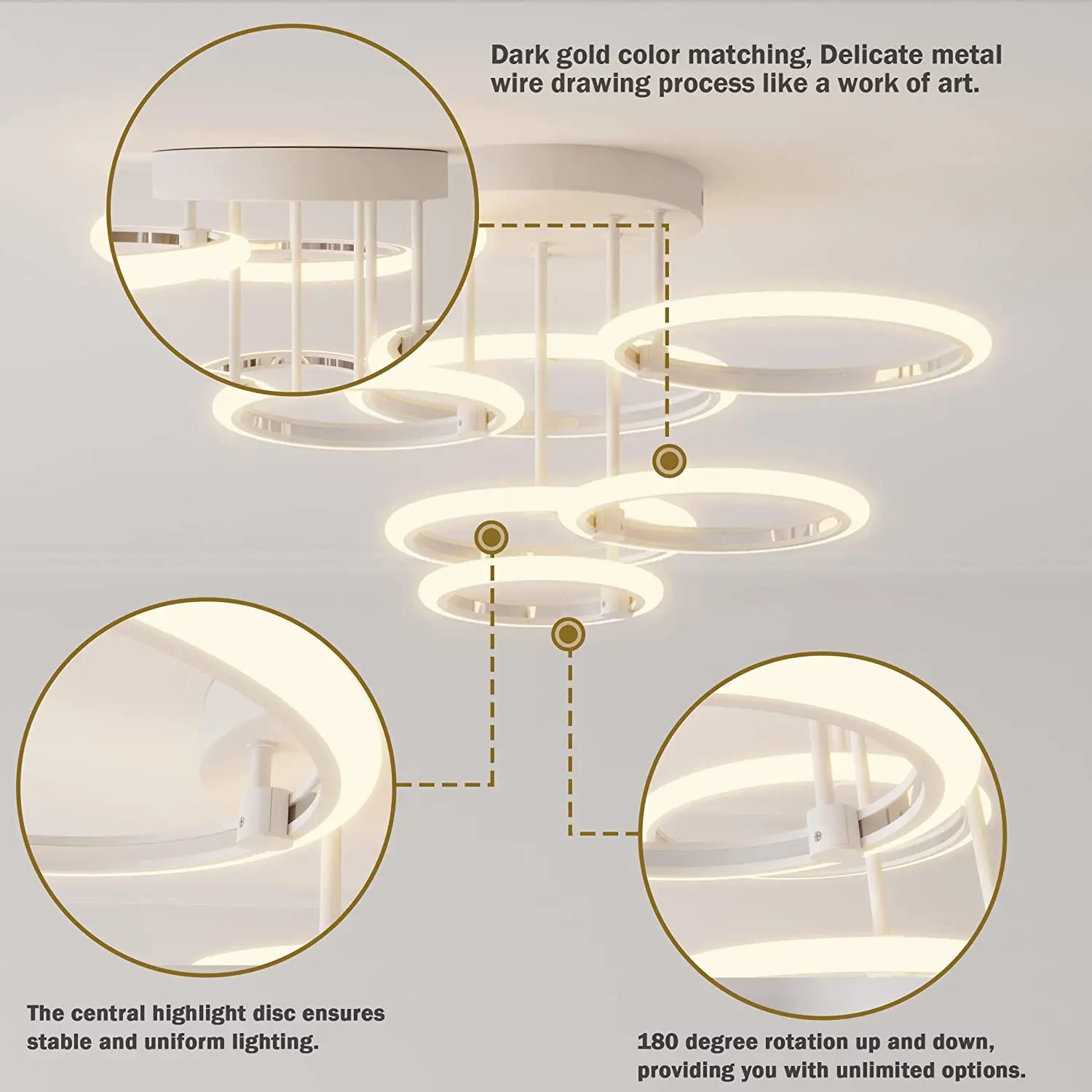 Modern LED ceiling chandelier lights ring home decorations ceiling pendant lamps chandelier for living room bedroom lighting pendant lights chandelier lighting pendant lamp ceiling light