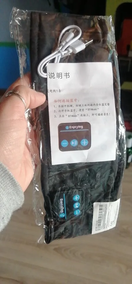 Original Wireless Bluetooth Headset Sports Sleep Headband Eye Mask photo review