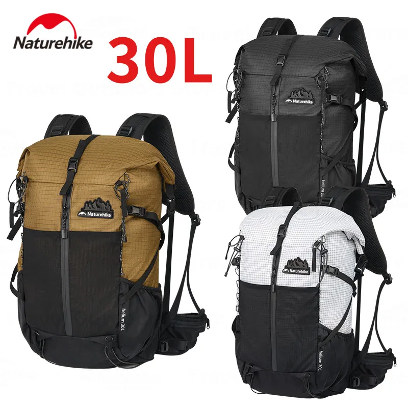 Naturehike Ultralight Backpack 30L+5L Outdoor Shoulder Helium Waterproof Breathable Camping Large Space Mountaineering Sport Bag