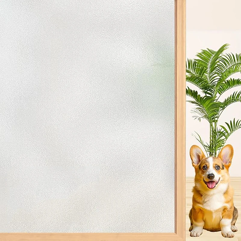 Frosted Glass Window Privacy Film PVC Electrostatic Adsorption for Bathroom Home Decoration