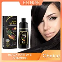 EELHOE shampooing de teinture pour cheveux noirs 3 en 1 croissance propre cheveux assombrissant nourrissant en profondeur shampooing de teinture pour cheveux noirs naturel bio à base de plantes 1