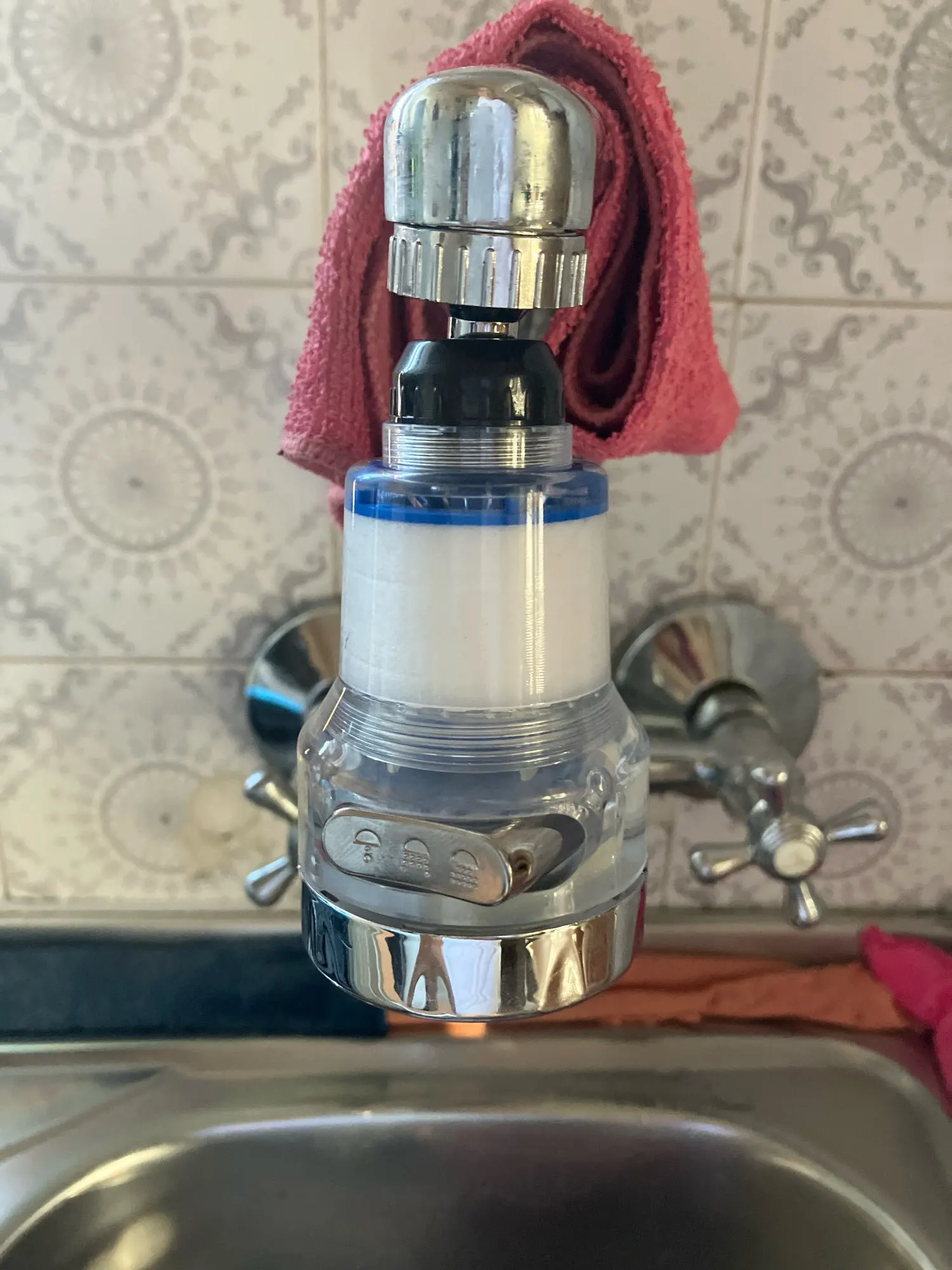 Baokemo 360 Rotating Water Purifier Filter Tap Universal For Kitchen Bathroom Shower Household Filter PP Cotton High Density photo review