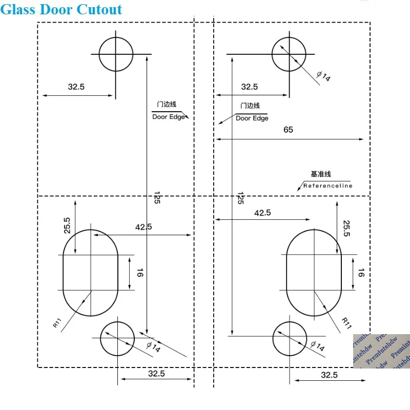 Stainless Steel Rectangle Frameless Glass Door Lock With Lever Handle Thumbturn Keys Gold Gold Matte Black