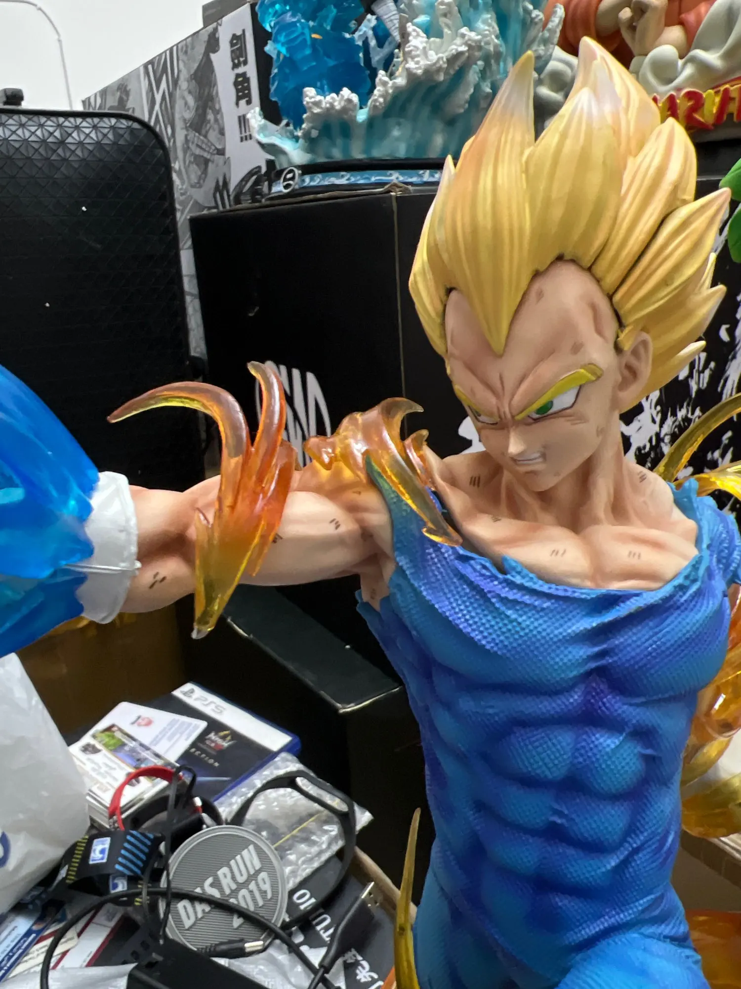 LS Dragon Ball Super Anime Figurine Model GK Super Saiyan Vegeta figure Action Figures 45cm statue Collection Toy figma photo review