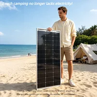 Panneau solaire monocristallin double face 120W/240W, absorption de la lumière double face, fournissant plus de puissance pour les camping-cars, les yachts, les maisons et les jardins 4