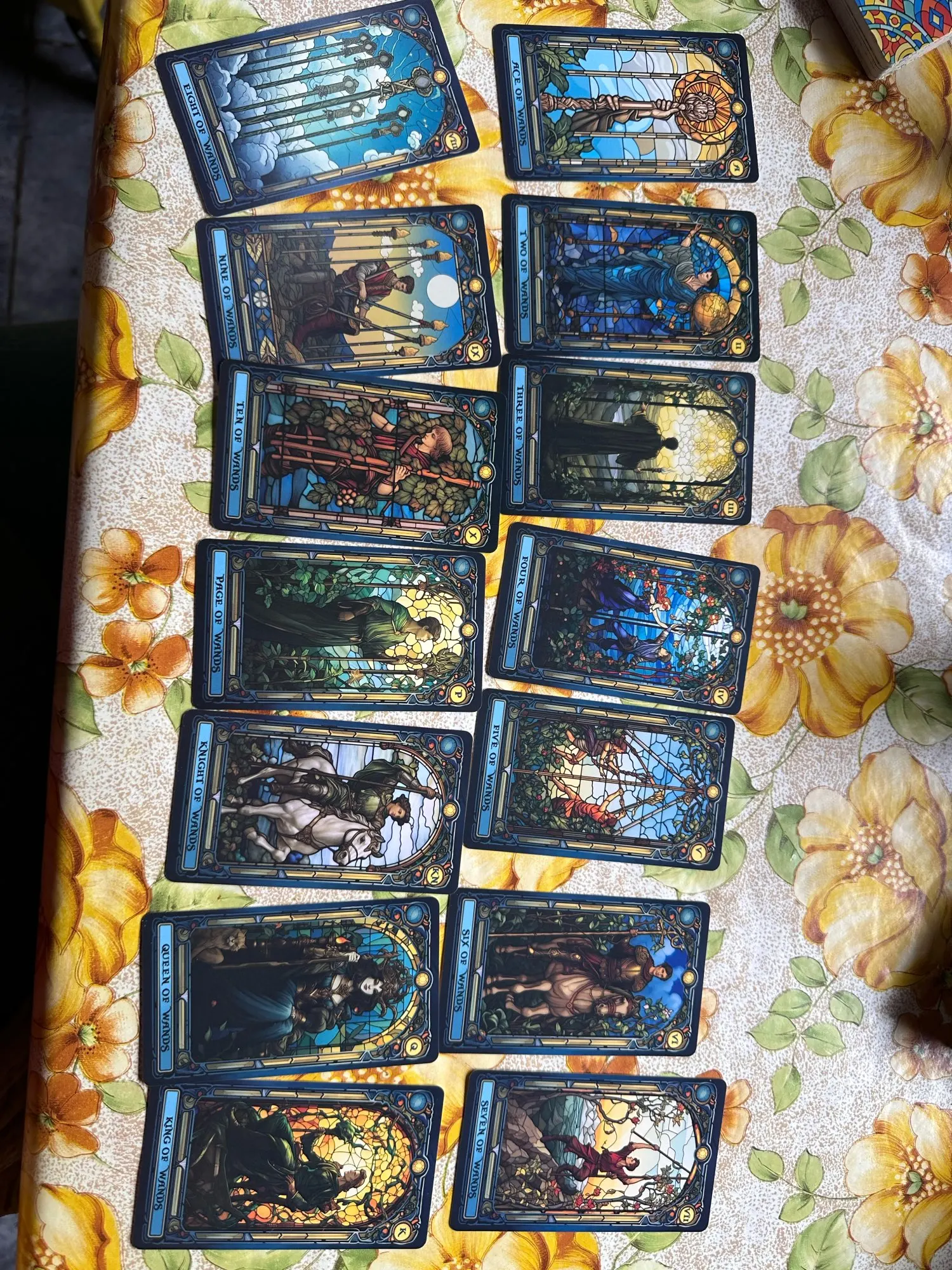 Stained Glass Tarot – 78 Card Fortune Telling Deck