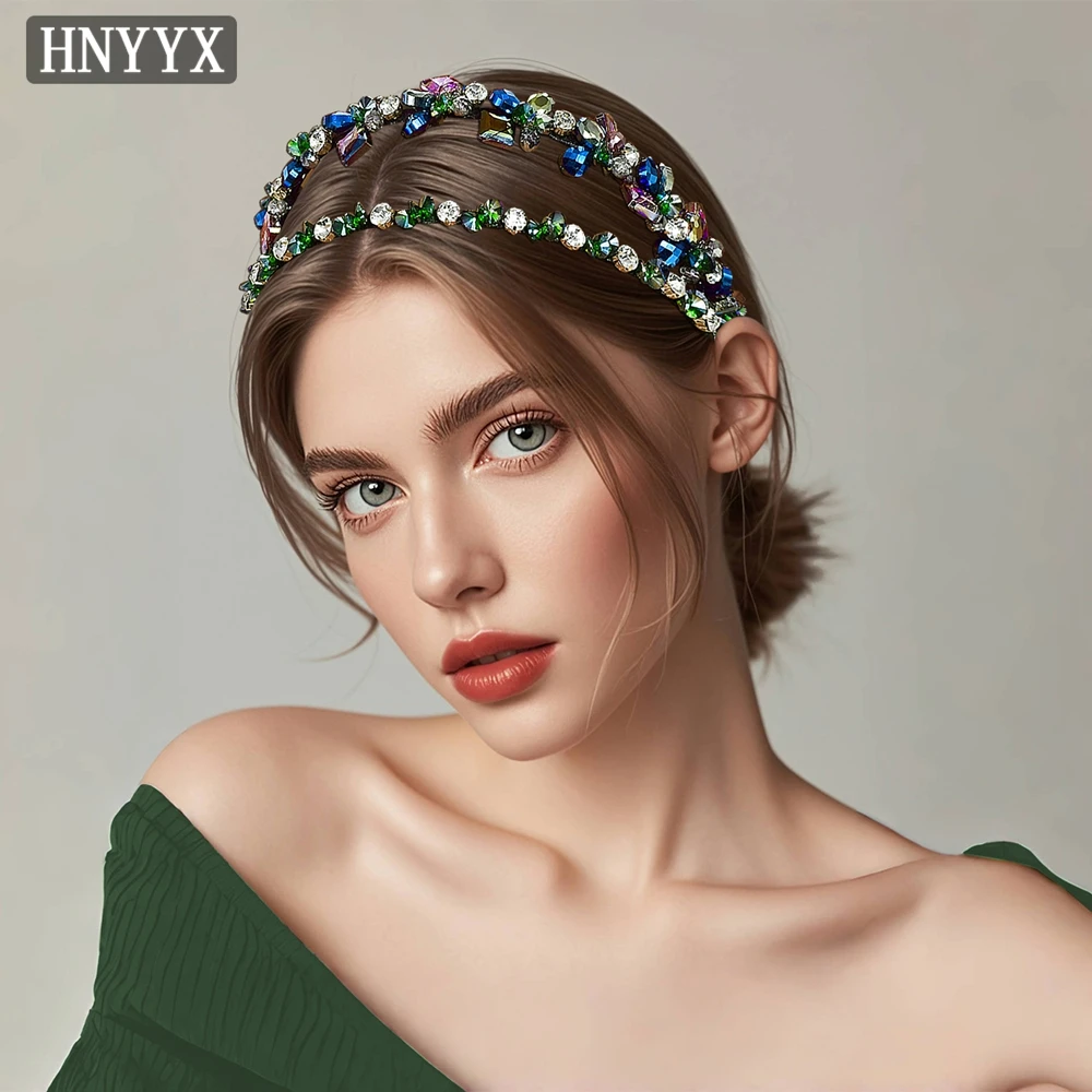 Cerchietti per capelli di lusso con strass per donna Fasce per