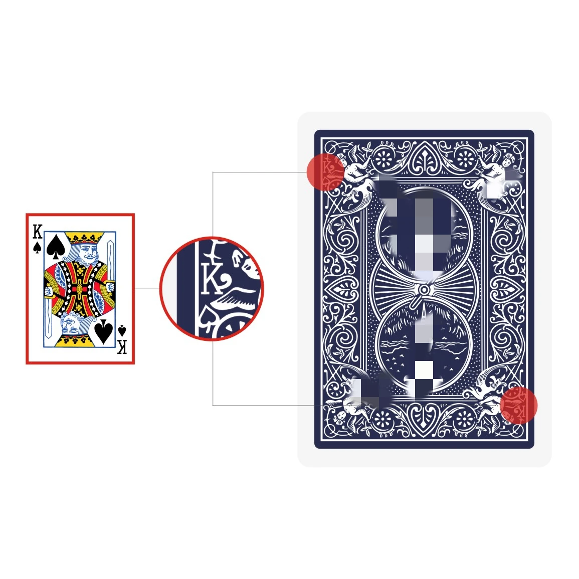 Trick BLUE Back Bicycle Cards Ultimate Marked Deck 