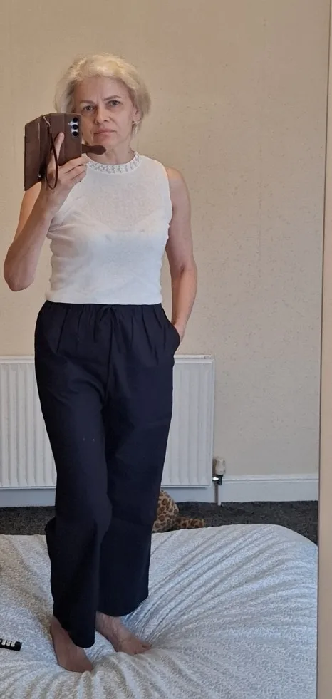 Luxe Linen-Cotton Wide Leg Pants - Breathable Summer Style photo review