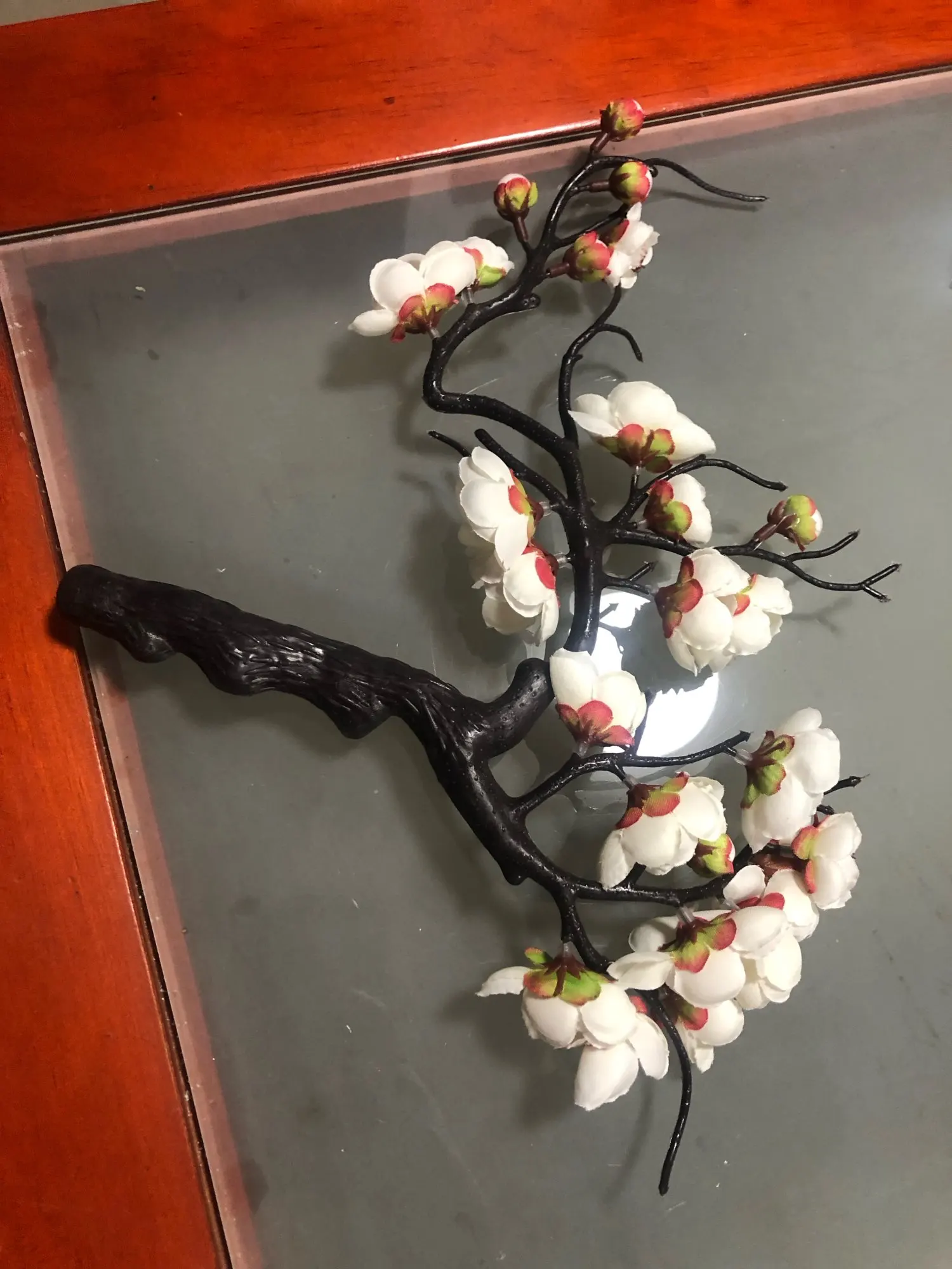 Cherry Red Elegance: Chinese Style Silk Plum Blossom for Wedding and Home Décor photo review