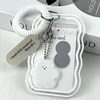 Creative Design Kpop Photocard Holder Transparent Card Holder Keychain Photo Sleeves Bus Card Student Card Case Photo Protector 1