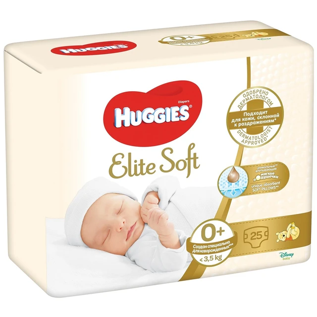 Diapers Huggies elite soft for baby 0 to 3.5кг 25 PCs - AliExpress