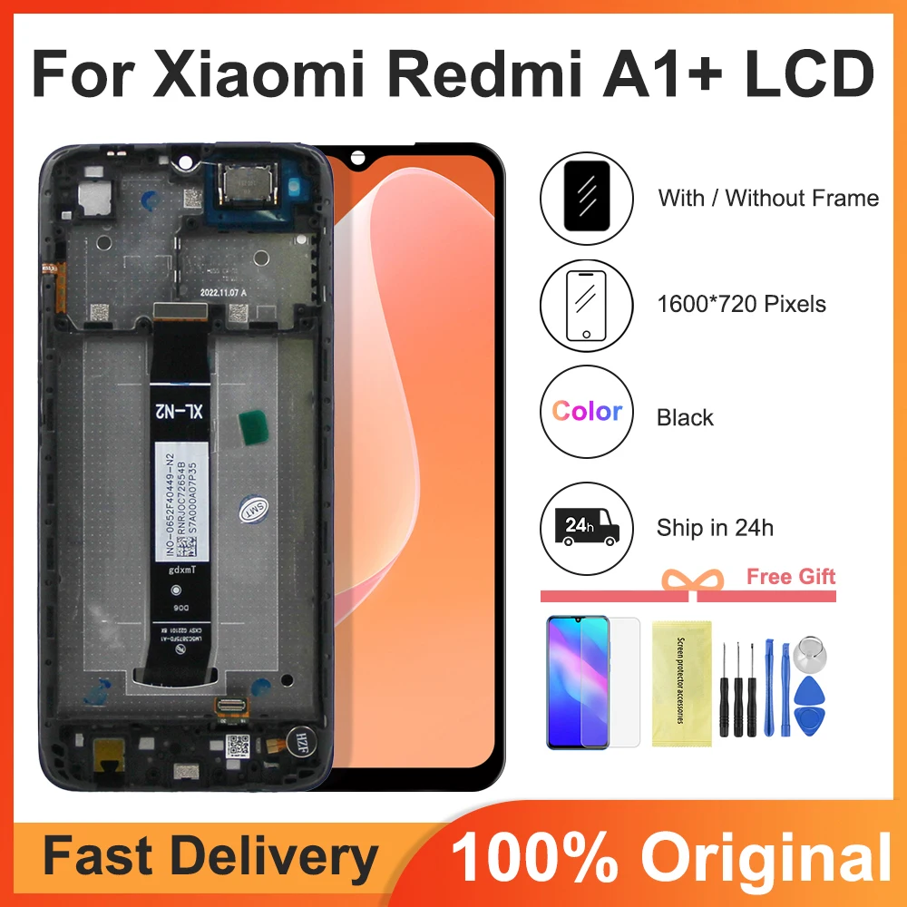 

ЖК-дисплей 6,52 ''для Xiaomi Redmi A1 Plus, сенсорный экран с дигитайзером в сборе для Redmi A1, экран 220733SI, сменный ЖК-дисплей