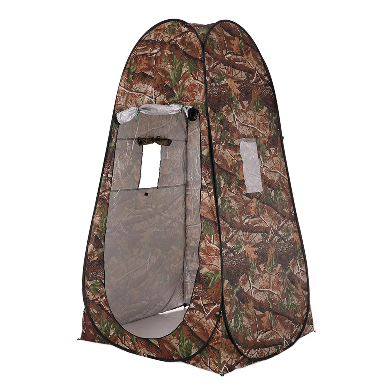 Camouflage Portable Privacy Shower Toilet Tent Pop up Camping Changing Tent for Outdoor Activities