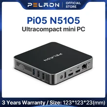 PELADN Pi 05 Mini PC Intel Celeron N5105 UHD Graphics DDR4 8G/16G Windows 10Pro Dual Band WIFI Mini Desktop Computer