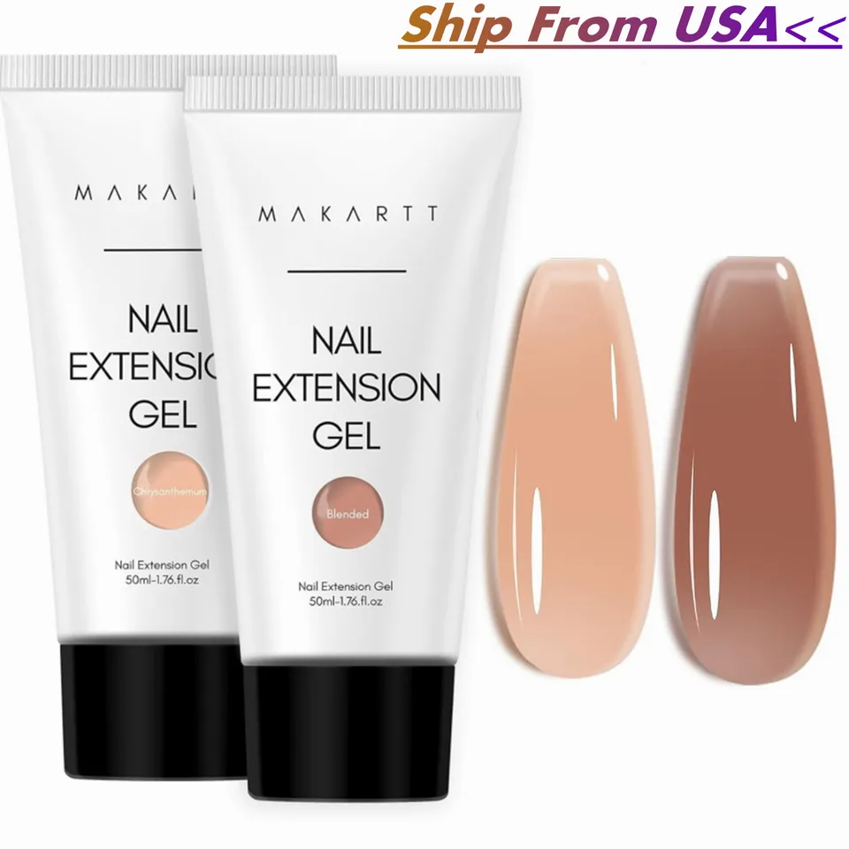 Makartt Clear Pink Poly Nail Extension Gel