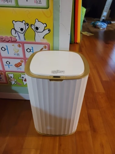 Gold Trash Can Smart Sensor Automatic Bin photo review