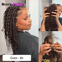 Cheveux humains en vrac Afro Kinky Black Pearl Top QVR Peruvian Kinky Curly Mini Twist 50G/pièce pour tressage, 100% Remy Hair Bundles 4