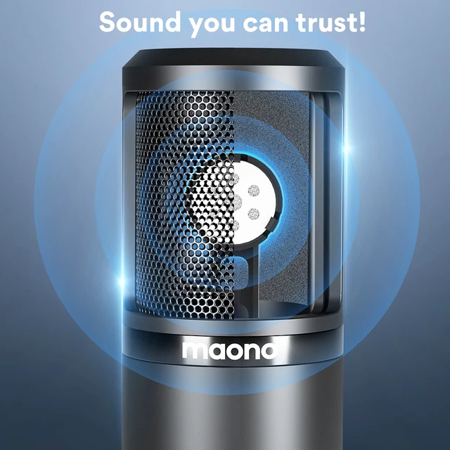 MAONO XLR Condenser Microphone Kit Professional Cardioid Vocal Studio Recording Mic for Streaming Voice Over Home-Studio.PM320S - Image 3