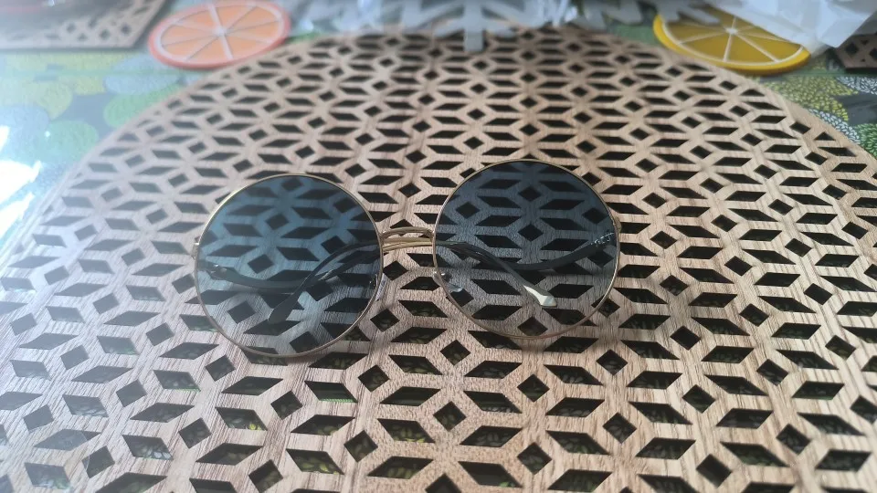 Oversized Round Gradient Sunglasses Women 2024 photo review