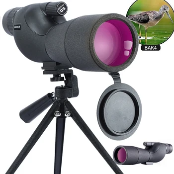 Teleskop 25-75x60 luneta potężny monokularowy FMC BAK4 wodoodporny do obserwacji ptaków na celowniku ze statywem