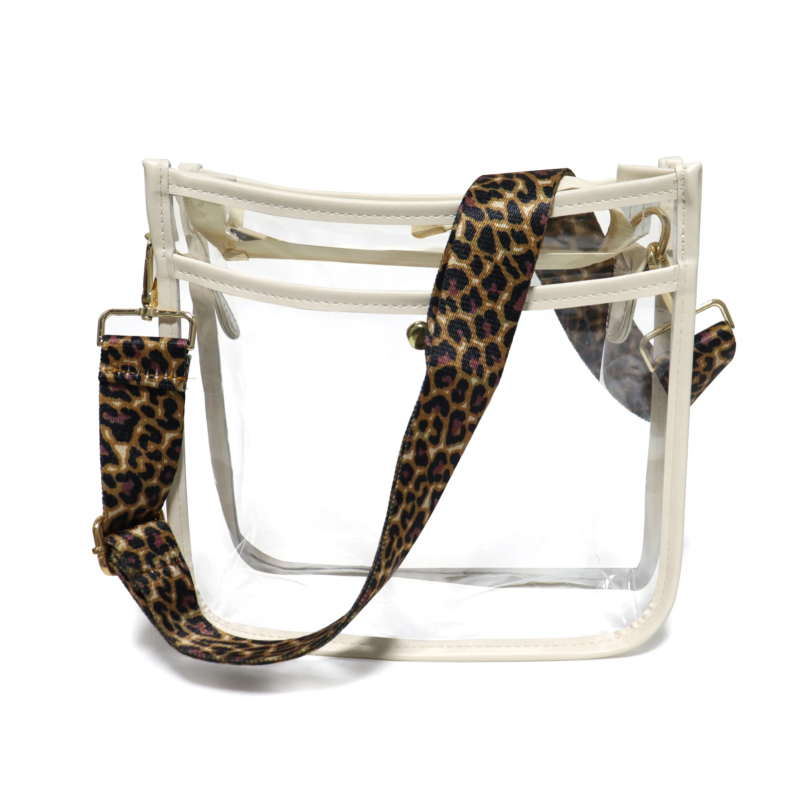 Women Stadium Approved Clear Crossbody Bag with Guitar Strap