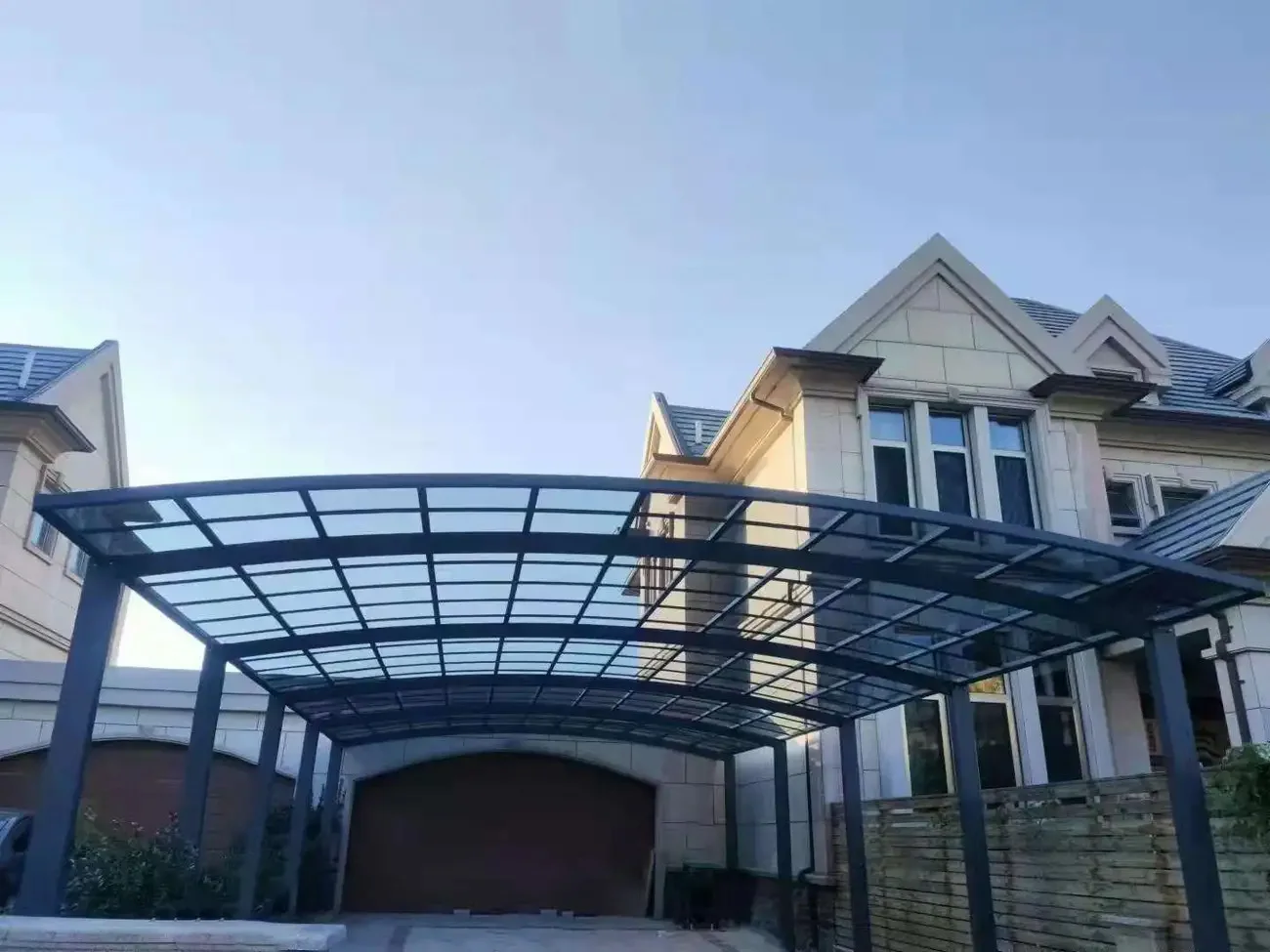 Outdoor Parking Garden VillaShelter Canopy Tent Car Carport Metal Garage Exterior Sunshade For Aluminium Alloy Cars Shed photo review