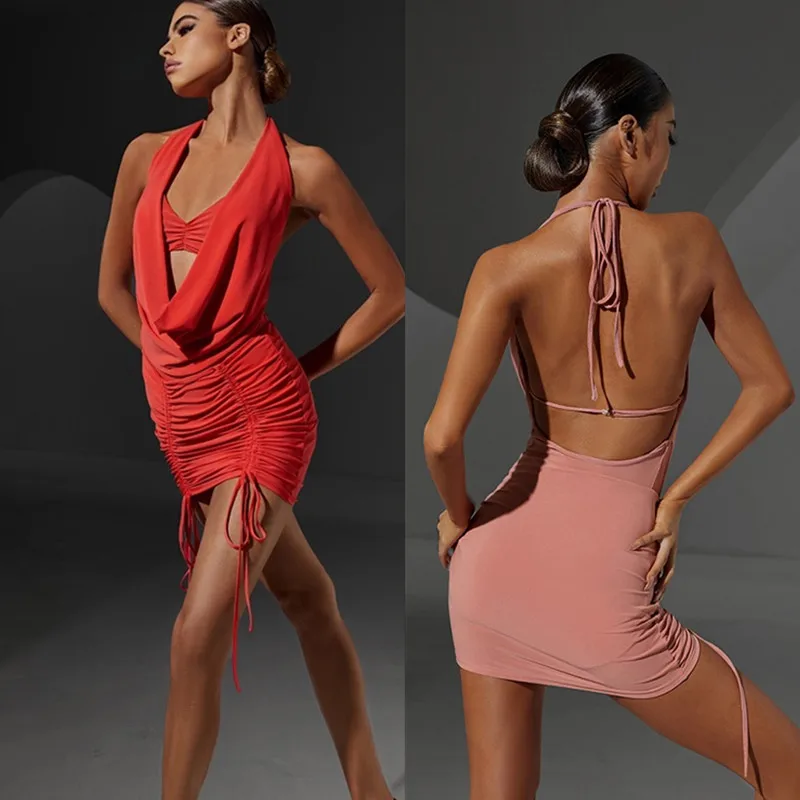 

latin leotard Latin skirt salsa dress Samba tango blouse latin top bodysuit orange purple pink 2314