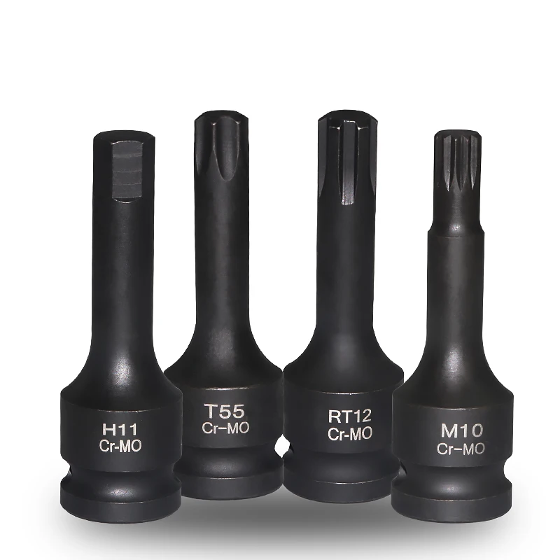 1PCS 1/2" Universal Impact Wrench Socket Adapter H5-H19 T30-T90 Hex/Torx Head Impact Socket Adapter For Impact Wrench Tool 2