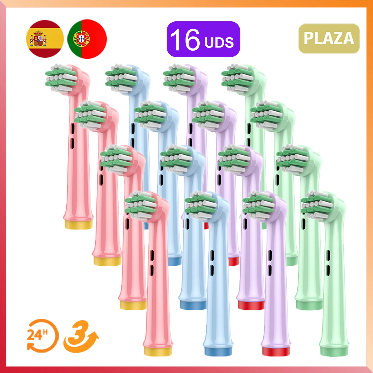 4-16 Pezzi Testine Di Ricambio Per Braun Oral B Per Bambini E Adulti, Compatibili Con Spazzole Elettriche Oralb Pro 1000/2000/3000/5000/6000 Smart And