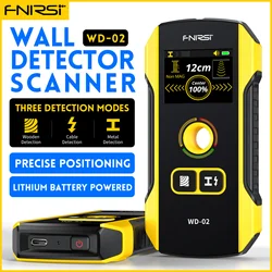 Advanced Wall Scanner and Metal Detector with Positioning Feature for Detecting Live AC Cables, Metal, and Wood Studs (WD-02)