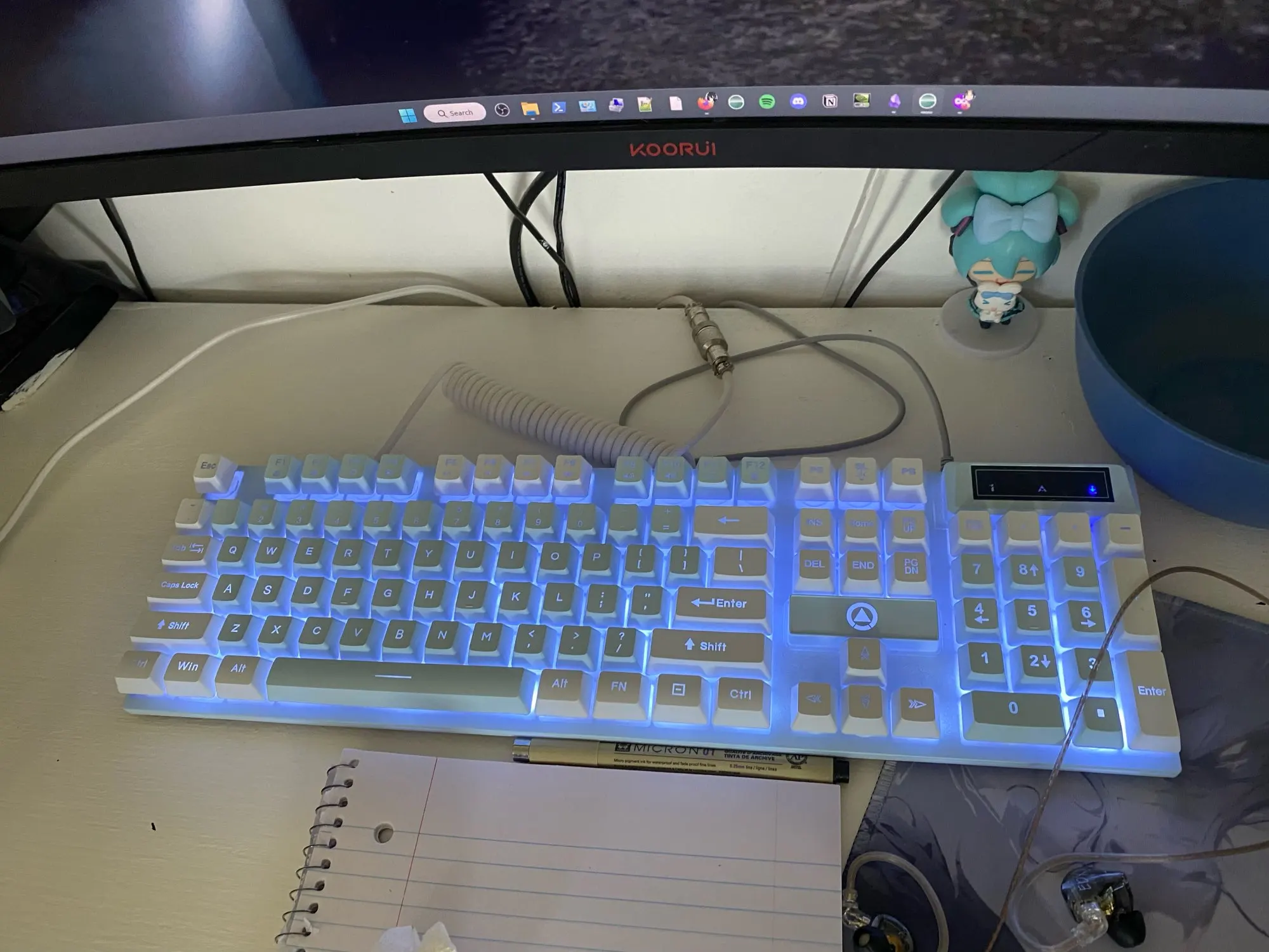 YINDIAO K500 Wired Low Profile Keyboard with Numpad photo review