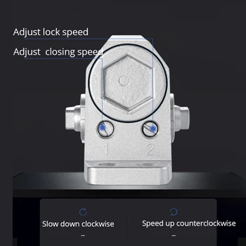 KAK ประตูอัตโนมัติ 2 ฤดูใบไม้ผลิบัฟเฟอร์ไฮดรอลิกปรับประตูความเร็วปิดปิดเสียงสําหรับ 25 ถึง 80KG ฮาร์ดแวร์ประตู 2