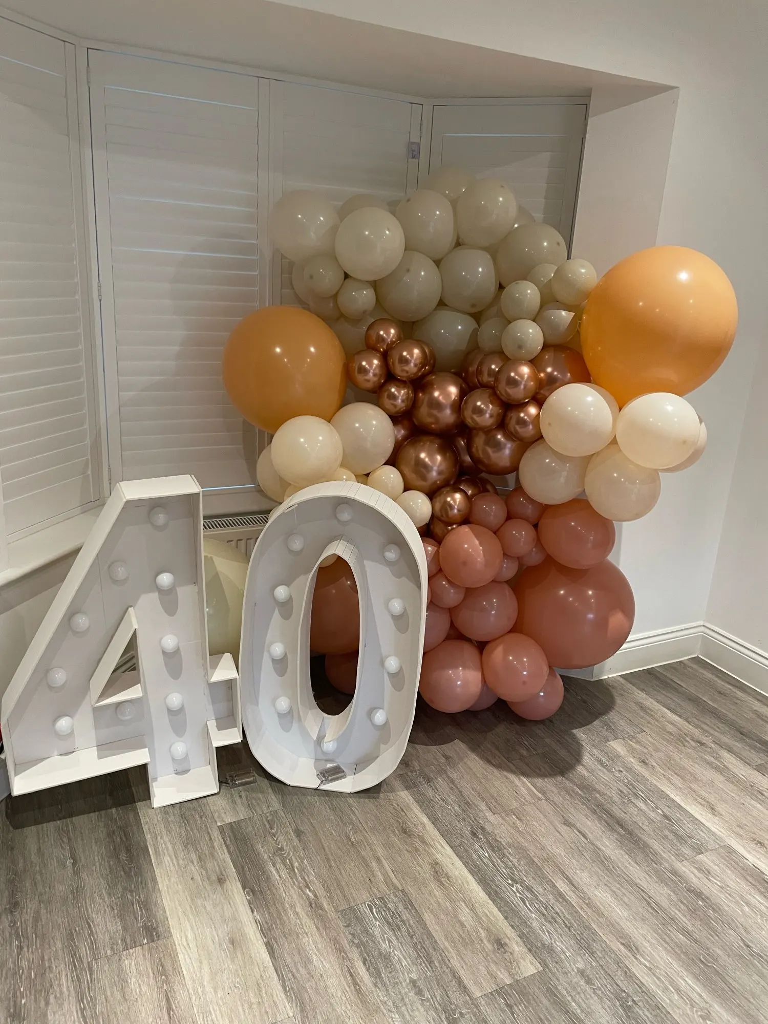 LED Light Giant Number Balloons - Birthday or Baby Shower Decor for 30, 40, 50th Events photo review