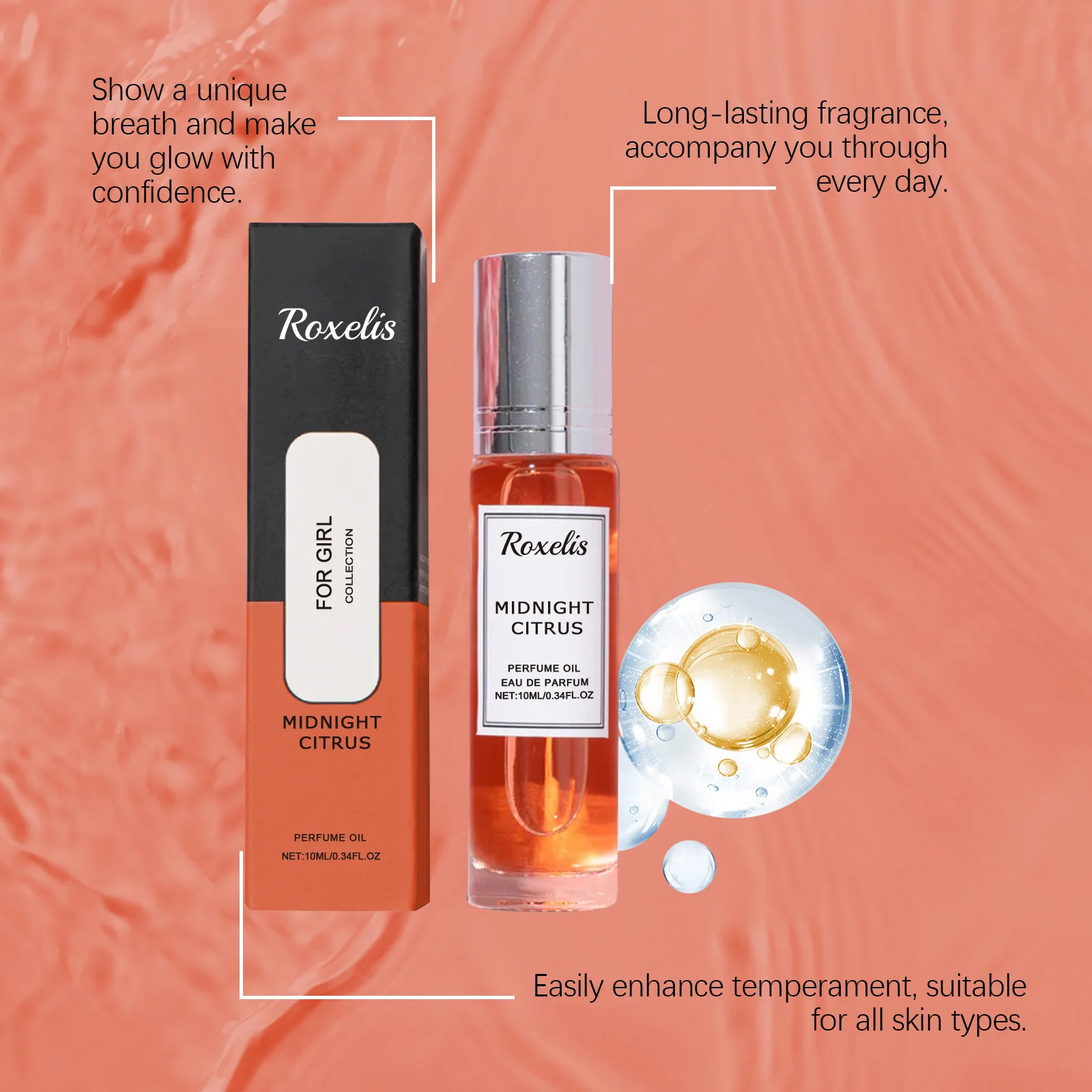 Zitrus- Und Blumenparfüm Für Damen Erfrischender Duft Für Haar Körper_voghion.com