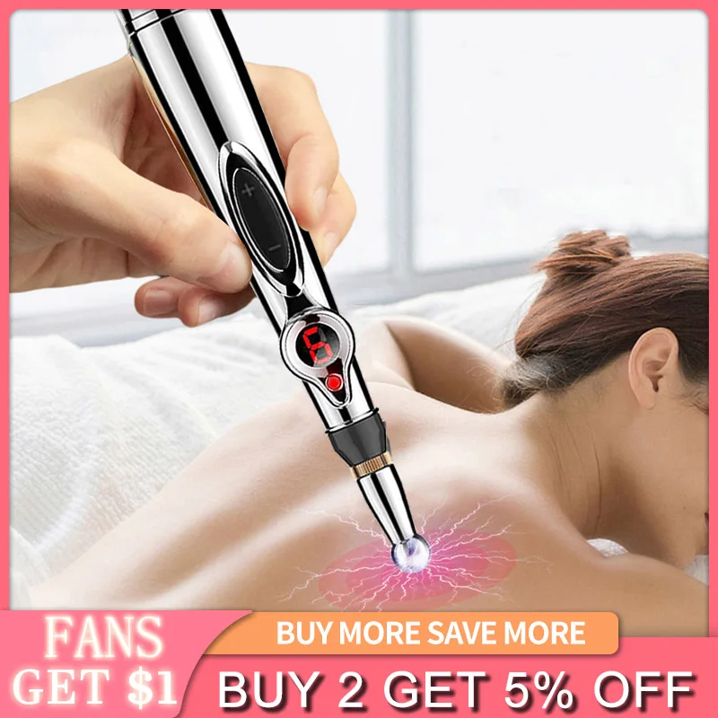 

Electronic Acupuncture Pen Pain Relieving Therapy Relaxing Treatment Beauty and Health Massage Tools Metal Therapy Acupuncture