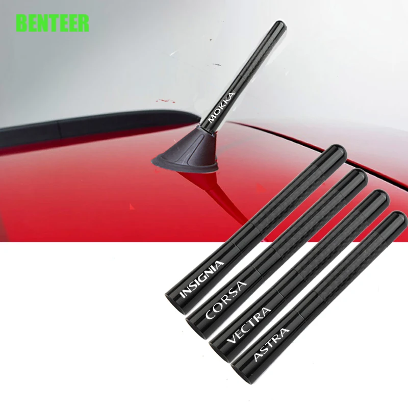 4.7 Inch Carbon Fiber Car Antenna Sticekr For Opel OPC Corsa Astra