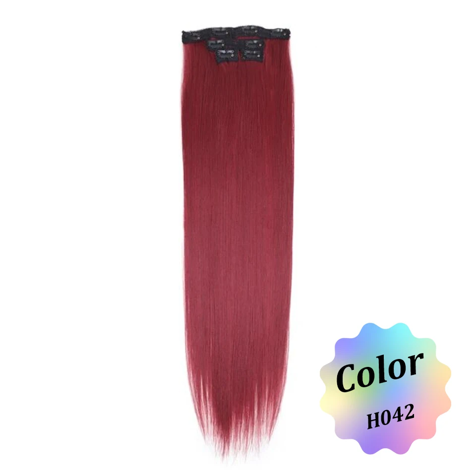 Efecto Deslumbrante: Extensiones De Cabello Sintético Con Clip Para Mujeres