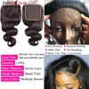Body Wave Human Hair Bundles With Closure 4x4/5x5 Closure Human Hair 100% Raw Human Hair Weave Extensions 2X6 Middle Part Lace 4