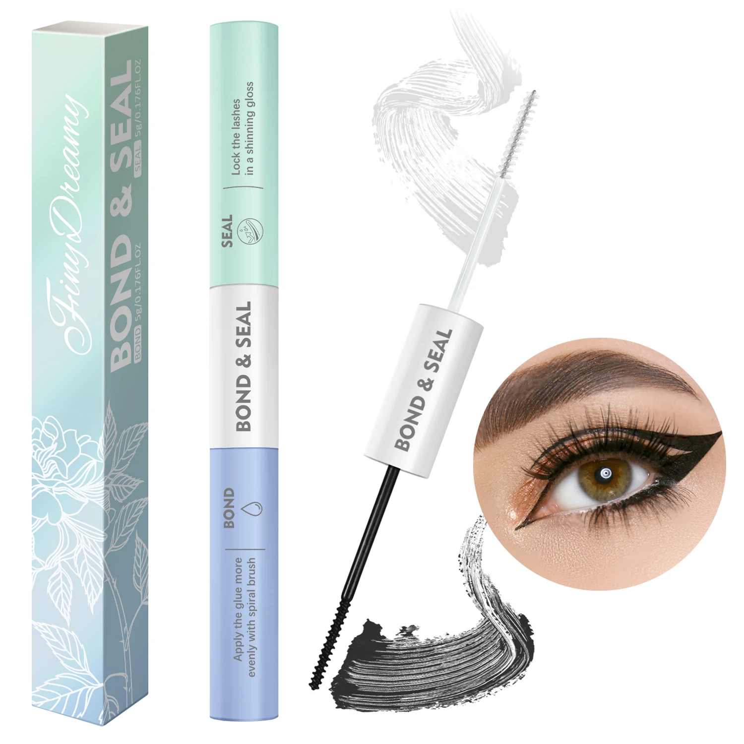 FinyDreamy DIY Eyelash Glue Coating Single Cluster Segmented False Mink