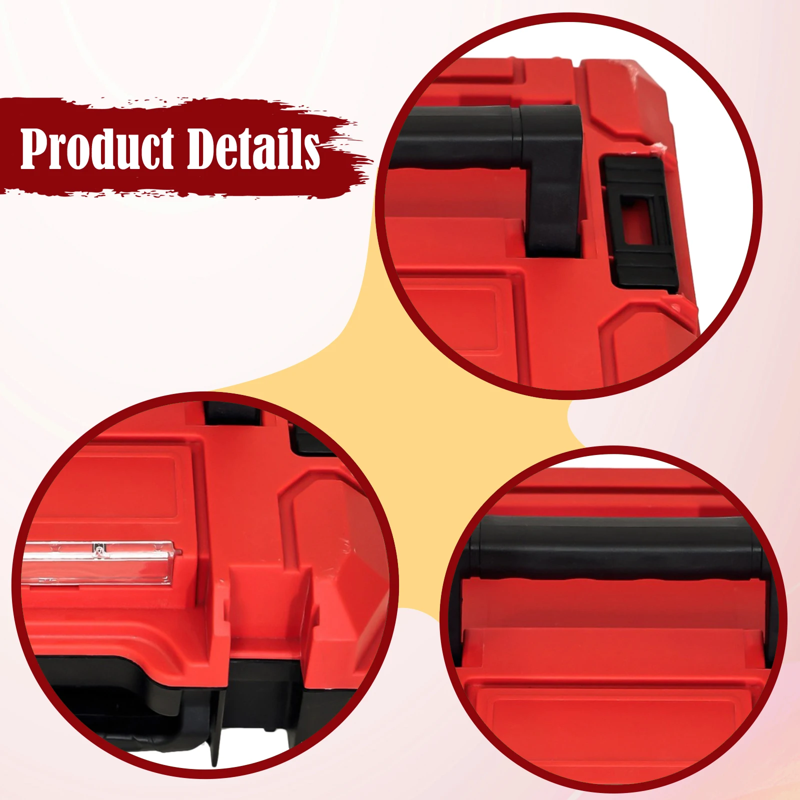 공구함 보관용 하드 케이스 모듈식 공구 보관 및 정리 휴대용 빈 공구함 사무실 차고 전기 기술자용 공구 케이스