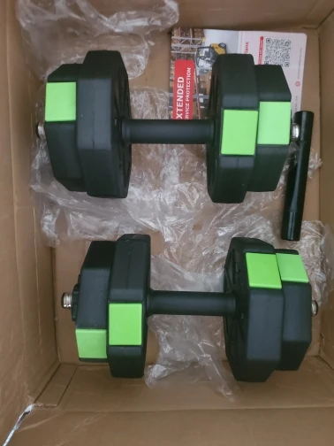 Adjustable Dumbbell Set,2 in 1 Adjustable Dumbbell Set with Iron Handle photo review