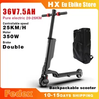 Trottinette électrique pliable HX X6, trottinette électrique pour adultes 350W, 25KM/H, trottinettes électriques à propulsion par poussée, trottinette électrique 5,5 pouces, contrôle par application intelligente. 2