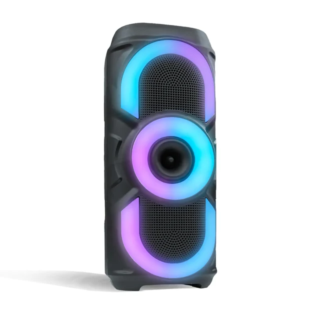 CAIXA DE SOM XTRAD 50W C/ LUZES - Portátil, bluetooth, estéreo