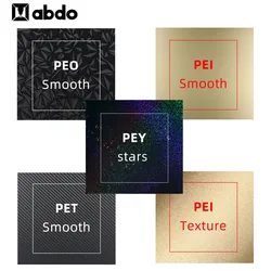 PEI Sheet Magnetic build plate for Ender 3 Double Side PEI PEY PET PEO Sheet 3D Printer PEY Plate for Sidewinder x1 For Bambulab