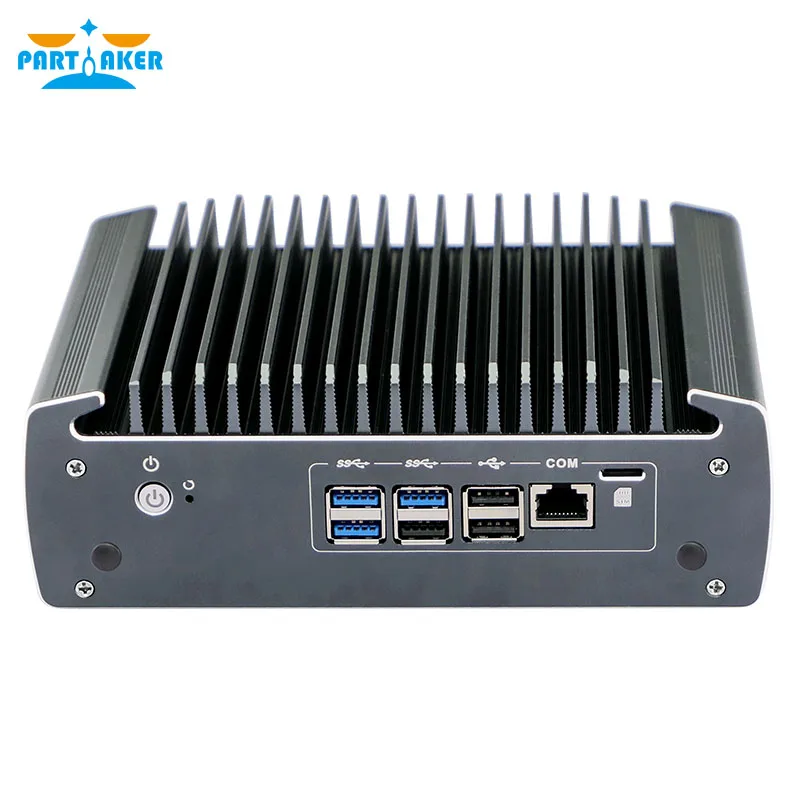 Fanless Mini PC 6 Intel I225-V 2.5GbE NIC 1xHD 1xDP TPM2.0 AES-NI Soft Router VPN Server ESXI Rugged Micro Firewall Appliance